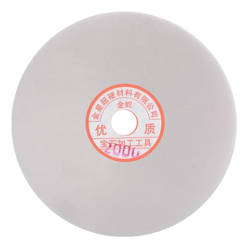 uxcell Diamond Sanding Grinding Disc, 6-Inch (150mm) Grit 2000 5/8" Arbor Hole, Flat Lap Disk Polishing Discs Abrasive Wheel for Gemstone Tile Porcelain Glass Stone Metal - size: Grit 2000