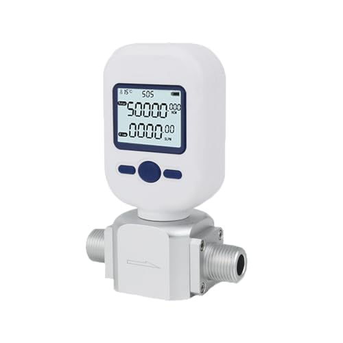 0-250 L/min Gas Flow Meter for Air, Gas Flow Sensor with LCD Display, Portable Air Mass Flow Meter for Laboratory & Industrial Applications - size: 0~250L/min