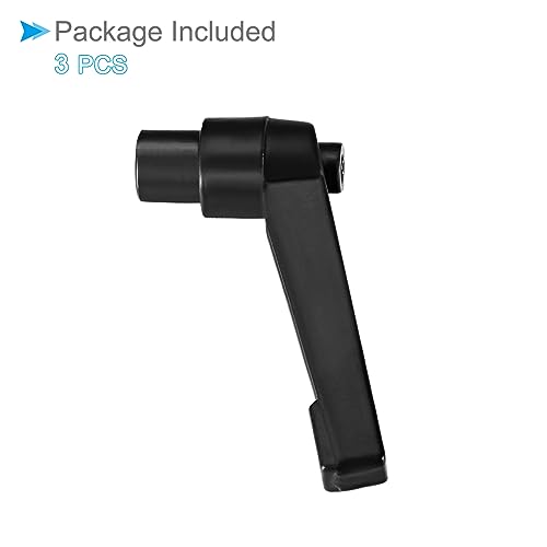 Clamping Lever Handles, M6 Female Thread 42mm Lever, Adjustable Quick Release Locking Rotating Knobs Black - (Applications: for Lathe Machinery), 3-Pieces - color: Black, size: M6 x 42mm