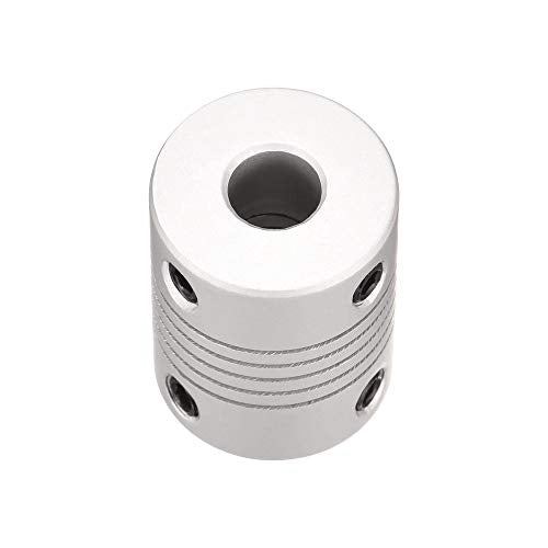 uxcell 7mm to 10mm Aluminum Alloy Shaft Coupling Flexible Coupler Motor Connector Joint L25xD19 Silver