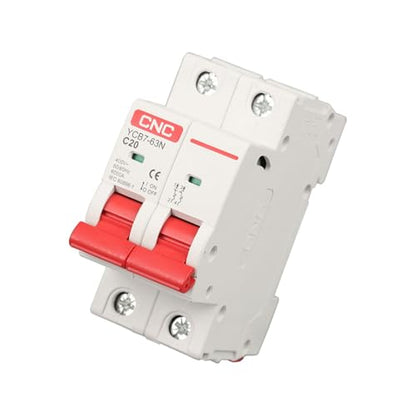 CNC AC Miniature Circuit Breaker, 63 Amp 120V/240V 2 Pole - style: 63A