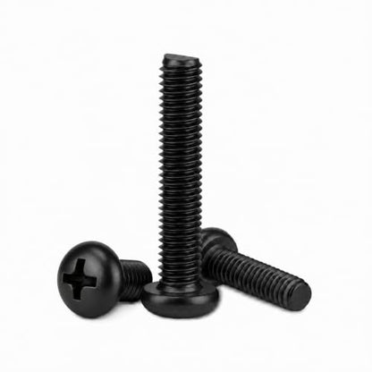#8-32 x 1-1/2" (20 Sets) Pan Head Machine Screws Nuts Washers Assortment Kit, Black Oxide 304 Stainless Steel Phillips Drive Full Thread - size: #8-32 x 1-1/2"