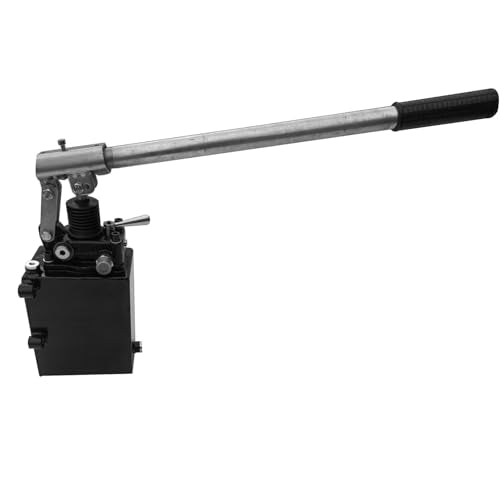 Hydraulic Hand Pump, 3600 PSI Double Acting Manual Pump with 3 Quart (3 QTs) Tank, Changeover Valve, 1.5 CID, 3/8" NPT Ports GELUOXI - size: 3 QTs, 1.5CID