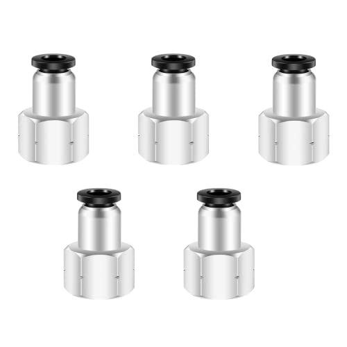 1/4 Female Npt Air Fittings Push to Connect Fittings,CEKER PC 1/2 Od x 1/4" Female NPT Air Lines Fittings Male Thread Pneumatic Fitting 1/2 Tubing Fitting Push in Connector Quick Connect 5Packs - size: 1/2" OD X 1/4" FNPT