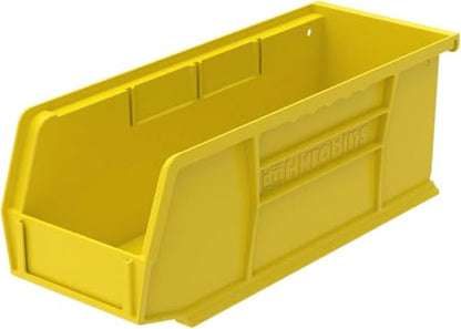 Akro-Mils 30224 AkroBins Plastic Storage Bins, 11"x 4"x 4", Yellow, 12-Pack - color: Yellow