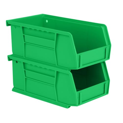 HE HUDSON EXCHANGE 7.5" x 4" x 3" (24 Pack) Plastic Stackable Storage Bin, Green - color: Green, size: 24 Pack