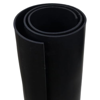 Nitrile Commercial Grade Rubber Sheet, Black, 60A, 0.125" x 24" x 36" - size: 24 x 36 x 0.125 in.
