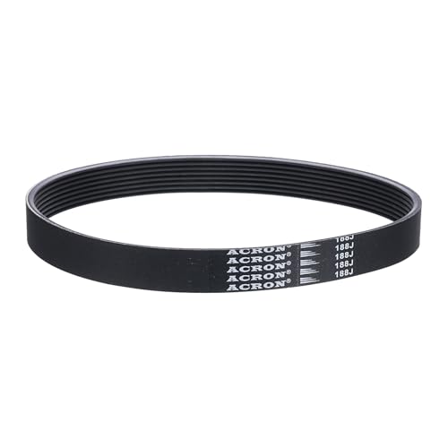uxcell 188J8 PJ V-Ribbed Belt 8 Ribs 18.8" L x 0.74" W x 0.14" H, EPDM - size: 188J8