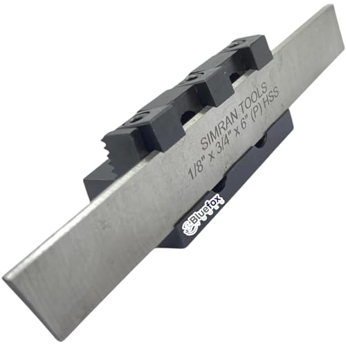 Lathe Adjustable Type Parting Cut Off Tool Holder 10mm Shank With 3/4" HSS Blade | Metal Lathe machine | T Type Cut Off Quality | Steel Tool - Hardened and Precisely Ground
