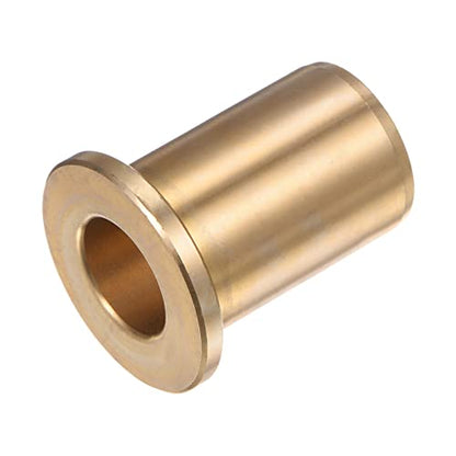 HARFINGTON Flange Bearing Sleeve 13mm Bore 19mm OD 30mm Length 3mm Flange Thickness Bronze Bushing Self-Lubricating Bushings Sleeve for Industrial Equipment - size: 13mmx19mmx30mm