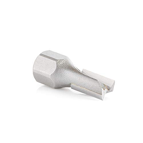 Amana Tool 56274 Carbide Tipped Mortising Screw Cutter 3/8 Dia x 9/16 Inch Cut Height x 1/4-28 Thread - size: 3/8 Dia x .605 x 1/4-28 Thread