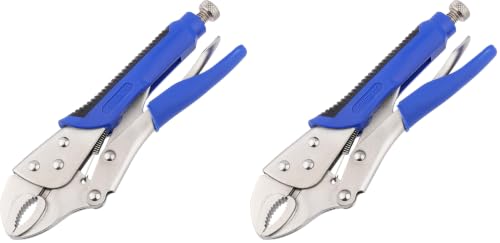 URASISTO 10-Inch Locking Pliers, Premium Alloy Steel Construction, Curved Jaw Locking Pliers with Wire Cutter, Quick Release, Fit for Clamping Twisting Welding (Pack of 2) - size: 10-Inch Locking Pliers (Pack of 2)