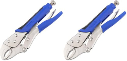 URASISTO 10-Inch Locking Pliers, Premium Alloy Steel Construction, Curved Jaw Locking Pliers with Wire Cutter, Quick Release, Fit for Clamping Twisting Welding (Pack of 2) - size: 10-Inch Locking Pliers (Pack of 2)