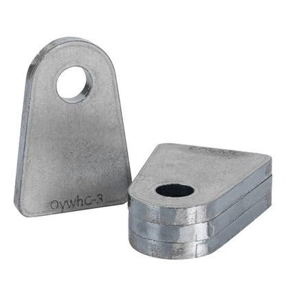 Weld On Tabs, Flat Bottom Shock Mount, 1/2" Hole, 1/4" Thick, 4 Pcs - color: Flat Mount-Big 1/4" Thick