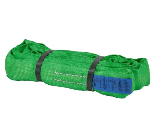 Mytee Products Round Sling 6' Green 5300# Vertical 4200# Choker 10600# Basket (2 Pack) - color: Green - Vertical Capacity: 5,300 lbs., size: 6 Feet, style: 2 - Pack