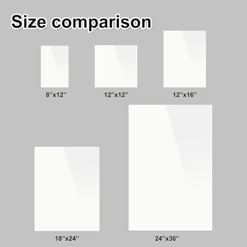 KINLINK 12x12 Plexiglass Sheets 1/8 inch Thick - 3mm White Cast Acrylic Sheet, Plastic Board Polycarbonate Sheet for DIY Project, Craft, Table Top, Acrylic Sign and Wedding Invitation 2 Pack - color: White, size: 12x12