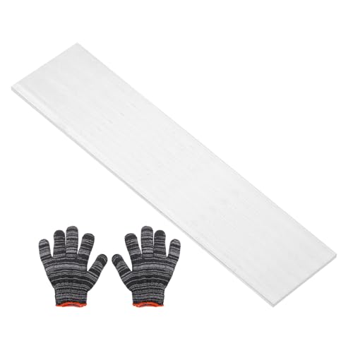 uxcell Square Aluminum Flat Bar with Gloves 0.08"x4"x12"/2x100x305mm - size: 0.08" x 4" x 12"/2 x 100 x 305mm