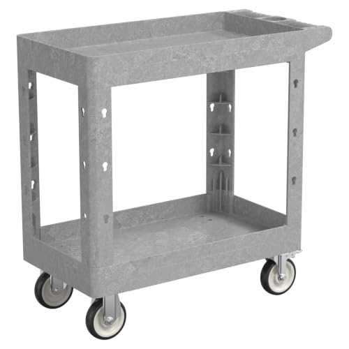 Utility Rolling Storage Cart, 34 x 17 Inch, 550 Lbs Capacity, Grey - color: Gray, size: 34 × 17 Inch