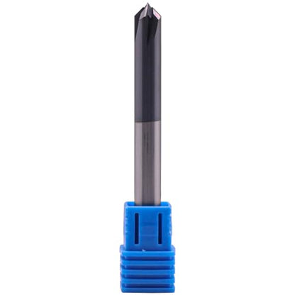 5Pcs 1/4" 4 Flute 90° Solid Carbide Chamfer End Mills - AlTiN Coated
