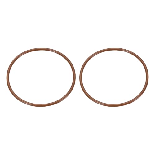 Fluorine Rubber O-Rings 3-1/2" OD, 3-1/4" ID, 1/8" Width 2PCS - size: 3-1/2" OD, 3-1/4" ID, 1/8" Width