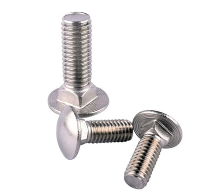 1/2-13 x 1-1/2" Carriage Bolts Screws, Round Head Square Neck, 304 Stainless Steel 18-8, UNC Coarse Fully Thread, Quantity 4Pcs - size: 1/2-13 x 1-1/2" (4 Pcs)
