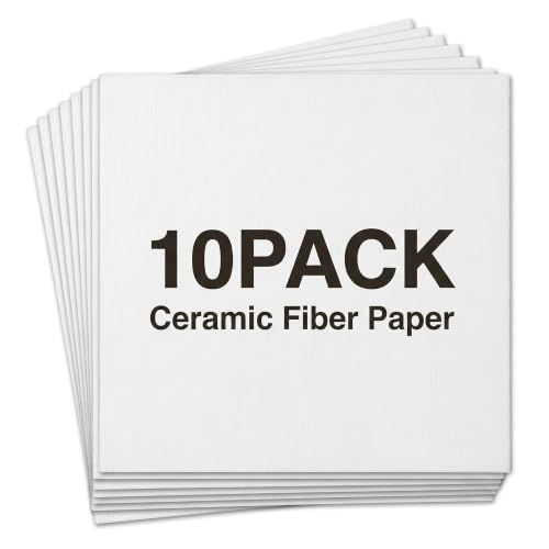Ceramic Fiber Paper 10 Sheets 12"x12" 0.2" Thick - color: 0.2" Thick-12x 12in