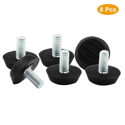 M6 x 12mm Furniture Levelers Table Leg Levelers, 8 Pcs Adjuster - size: M6 x 12mm