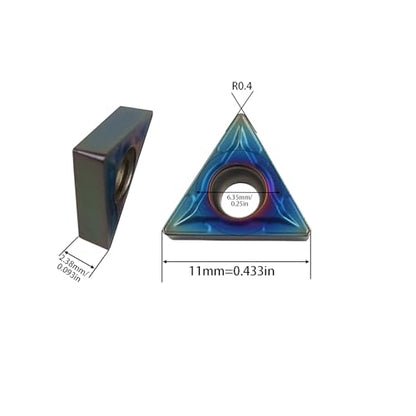 TCMT21.51 Turning Inserts Nano-Blue - style: 10pcs TCMT21.51 Nano Blue