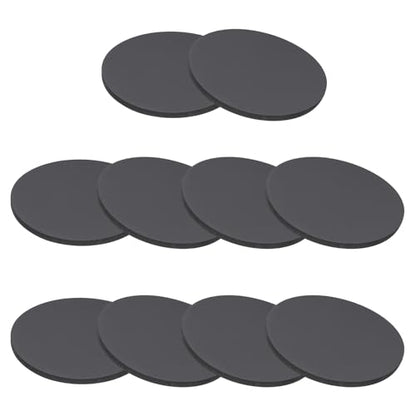 PATIKIL Rubber Solid Discs Washers, 10 Pcs 45mm OD x 2mm Thick Rubber Round Gasket Pad Bushings Spacer Washer for DIY Gasket Craft, Black - size: 45mm x 2mm