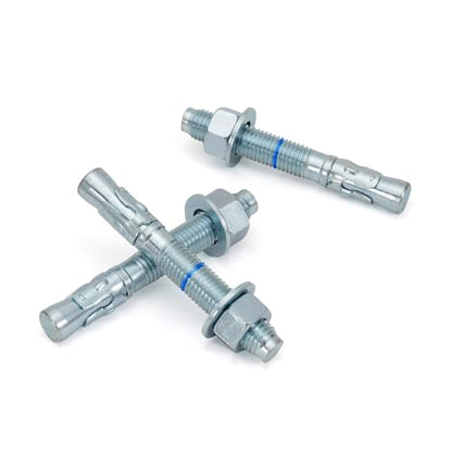 3/4" x 5-1/2" Concrete Anchors (20 Pack) 3/4 inch Wedge Anchors Bolts Zinc Plated - size: 3/4"x5-1/2"