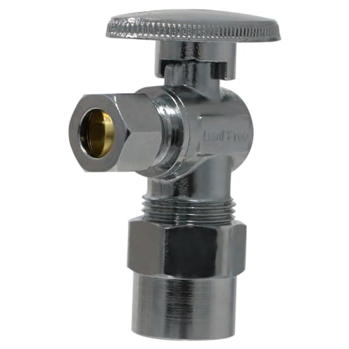 5 Pack XFITTING 3/8" OD Compression x 1/2" CPVC Angle Valve - size: .5" CPVC x .375" Angle