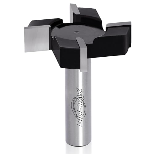 CNC Spoilboard Surfacing Router Bit 1/2" Shank, Slab Flattening Router Bit Carbide Planer Router Bits Wood Milling Cutter Planing Tool Woodworking Tools By BINSTAK - style: 4 Wing
