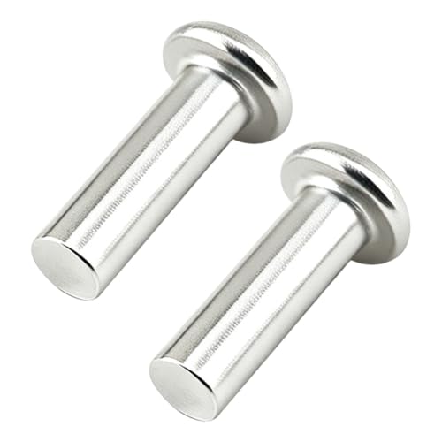 ALLCLEAN 5/32" Diameter X 1/2" Length Solid Aluminum Brazier Head Rivets,Aluminum Boat Rivets,Round/Dome Head Rivet,Pack of 200 - size: 5/32"x1/2"