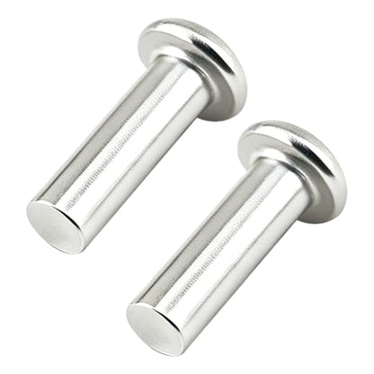 ALLCLEAN 5/32" Diameter X 1/2" Length Solid Aluminum Brazier Head Rivets,Aluminum Boat Rivets,Round/Dome Head Rivet,Pack of 200 - size: 5/32"x1/2"