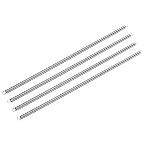 uxcell 4pcs Extension Springs 0.6x7x300mm/0.02x0.28x11.81in Extended Spring - size: 0.6x7x300mm/0.02x0.28x11.81in