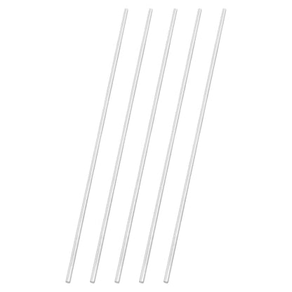 uxcell 5pcs 304 Stainless Steel Round Rods, 1/4" Dia x 16" Length Stainless Steel Metal Solid Shaft Rod Bar for Industry Use Metal Working Hobbies DIY Craft, Silver - size: 1/4" Dia x 16" Length