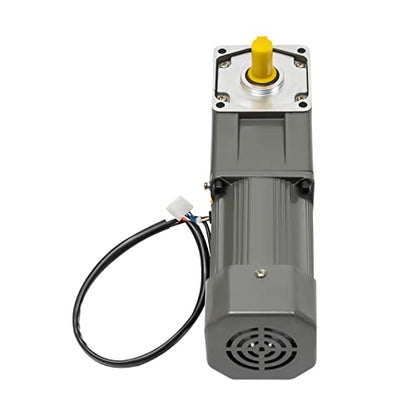 120W 110V Gear Reducer Motor with Speed Controller, 45rpm 1:30 Reduction Ratio High Torque AC Worm Gear Reducer Motor 90° Right Angle Output