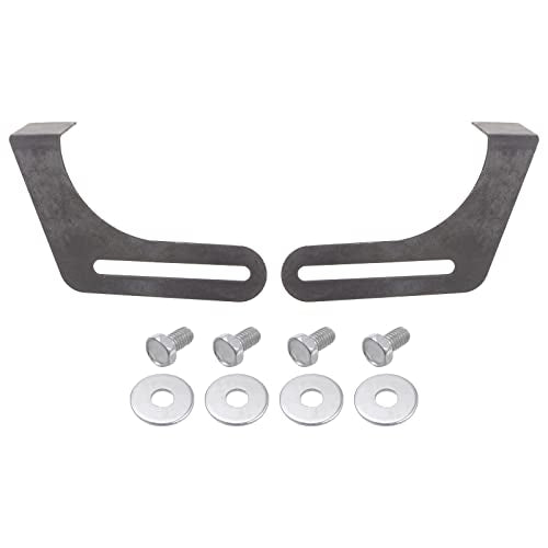 HARFINGTON 2pcs Bench Grinder Tool Rest 7.87" Carbon Steel Bracket Tool Part Set with Screw for Bench Grinder Polisher, Black - size: 7.87"