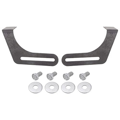 HARFINGTON 2pcs Bench Grinder Tool Rest 7.87" Carbon Steel Bracket Tool Part Set with Screw for Bench Grinder Polisher, Black - size: 7.87"