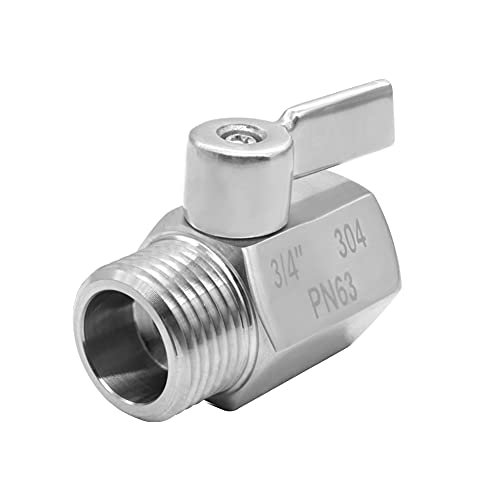 Beduan Stainless Steel 3/4" Shut Off Valve GHT Thread Garden Hose - style: Packof 1