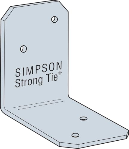Simpson Strong-Tie Angle Zmax 2" H X 1-1/2" D X 1-3/8"W 18 Ga Zmax Galvanized Fasteners 2 - 10 D