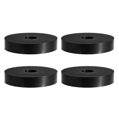 Multi Purpose Rubber Spacer, 12mm ID x 50 OD x 10mm T Neoprene Round Anti-Vibration Isolation Pads Bushings Spacer Washer Fit for HVAC Bolts Car Accessories (4 Pcs) - size: 12mm ID x 50 OD x 10mm T