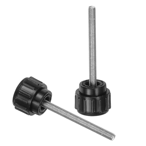 uxcell 8pcs Knurled Clamping Knobs M3 x 30mm Metric Male Thread 14mm Head - size: M3 x 30mm x 14mm