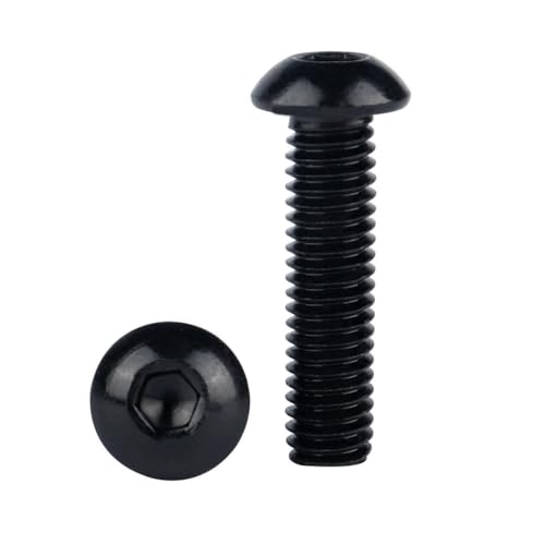 5/16-18 x 3/4" Button Head Screws Socket Cap Bolts 304 Stainless Steel 18-8, Allen Hex Drive, UNC Fully Machine Thread, 10Pcs Black - color: Black, size: 5/16-18 x 3/4" (10PCS)