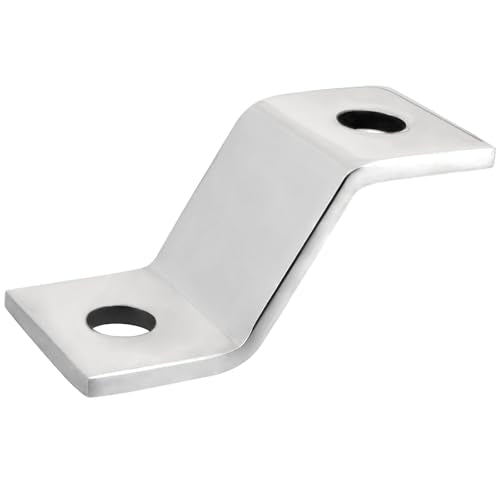 GG Grand General 33348 Stainless Steel Heavy Duty Angled Z Shape Mounting Bracket, Small - size: Small