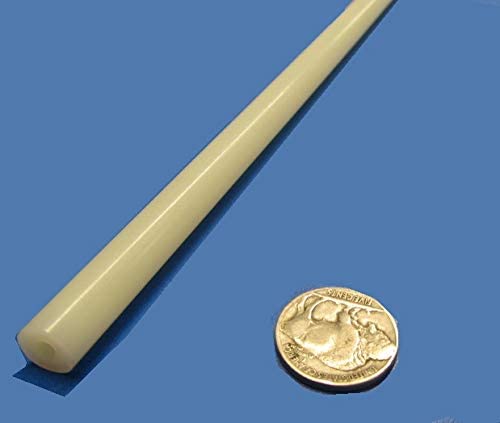 Natural Nylon Extruded Round Rod .375" (3/8") x 5 Ft Length 8 pcs 40 Feet