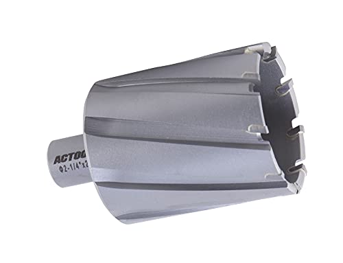 2-1/4'' Diameter x 2'' Depth of Cut Carbide Tipped TCT ANNULAR Cutter with 3/4'' Weldon Shank - size: 2-1/4'' x 2''
