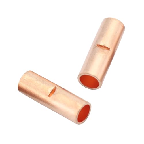 Non Insulated Butt Connectors Kit (100PCS(AGW12-10) Copper) - size: 100PCS( AGW12-10) Copper