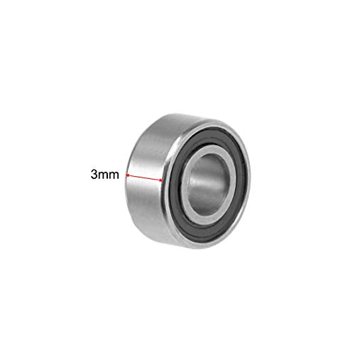 uxcell 683-2RS Deep Groove Ball Bearing 3x7x3mm Double Sealed ABEC-3 Bearings 10-Pack - size: 3mmx7mmx3mm