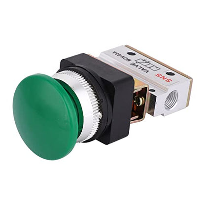 2 Position 3 Way Pneumatic Mechanical Valve MOV-03A G1/8" PT Mushroom Push Button Switch Air Mechanical Valve